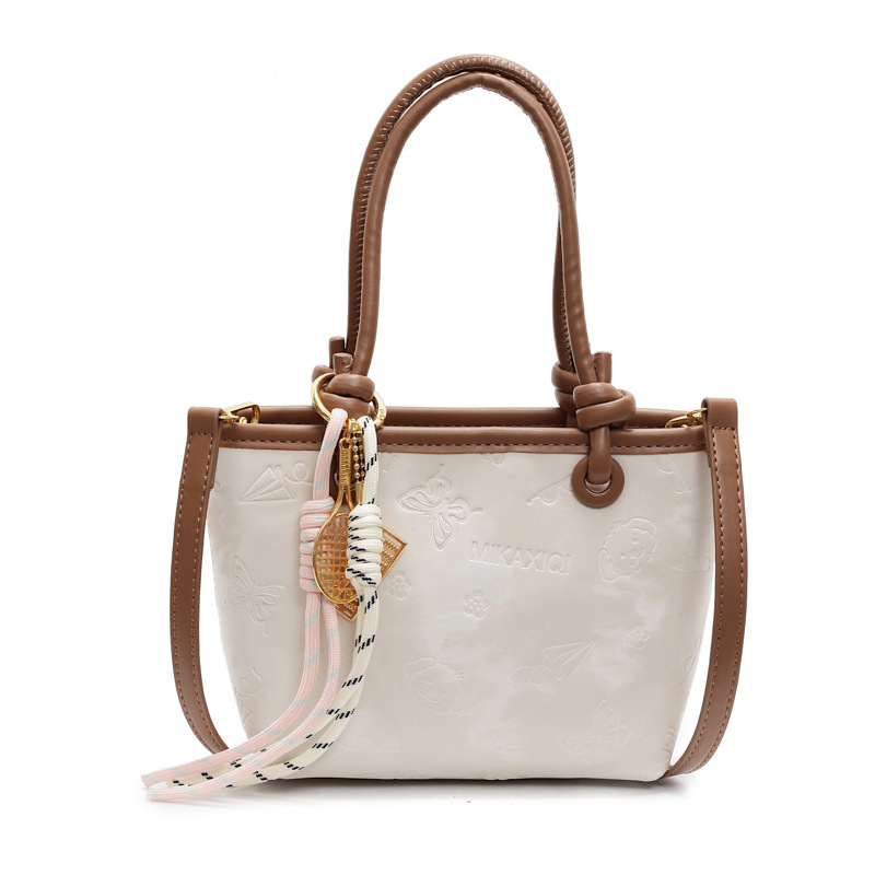 Trendy and versatile hand-held bucket bag for women 2025 new style, fashionable and casual single-shoulder bag, high-end commuting crossbody bag for women Item Picture