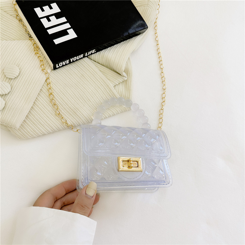 2025 New jelly bag, pvc bag, trendy women's bag, single-shoulder crossbody bag Specification drawing