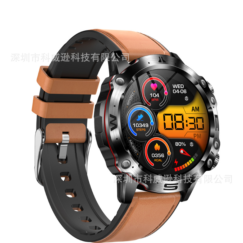 The new ET482 smartwatch features Bluetooth call, high-definition screen for outdoor sports, electrocardiogram monitoring and non-invasive blood sugar monitoring wristband Item Picture