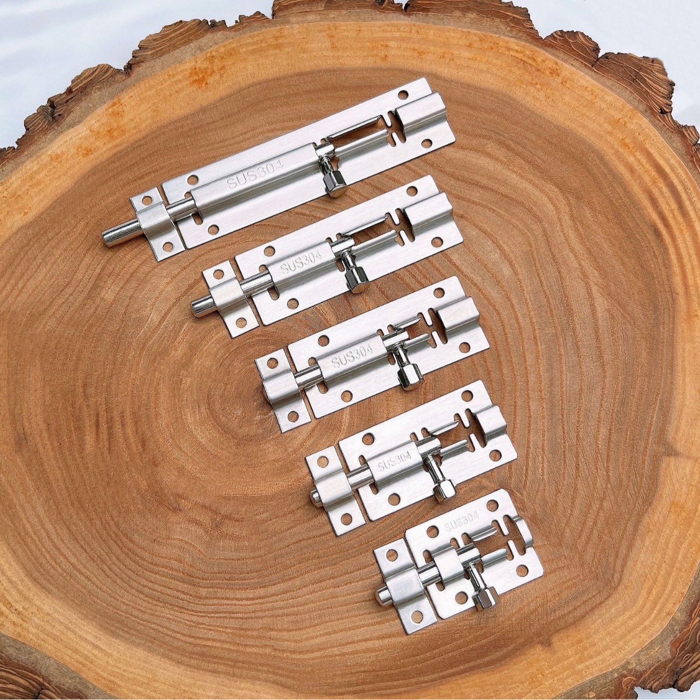 Wholesale 304 Chinese latch wooden door and window bolts, exposed small square latch bathroom door latch, thickened door latch from the manufacturer Specification drawing