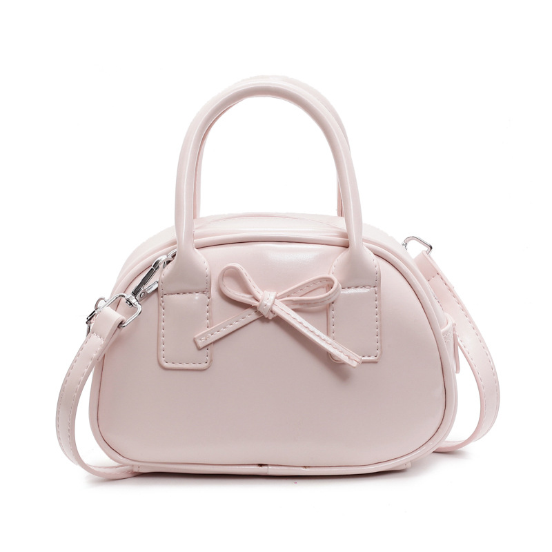 Korean style Instagram niche design, fashionable and simple, bow design, light luxury single-shoulder crossbody bag, hand-held ladies' small bag Item Picture