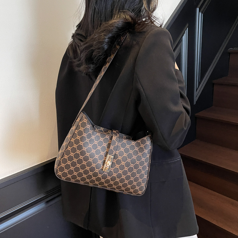 Women's bag 2025 Spring New Style Trendy minimalist retro single-shoulder bag, stylish crossbody bag, underarm chain bag details Picture