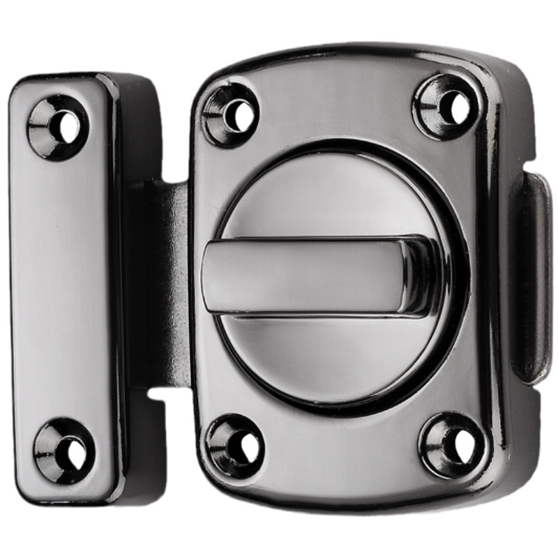 Bathroom door lock, keyless washroom, toilet latch, universal indoor sliding door, lock, buckle, rental property Item Picture
