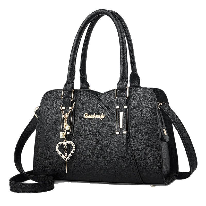 Bag Girl 2025 Autumn/Winter New Mom style handbag, elegant and large-capacity, middle-aged women's crossbody bag, single-shoulder bag Item Picture