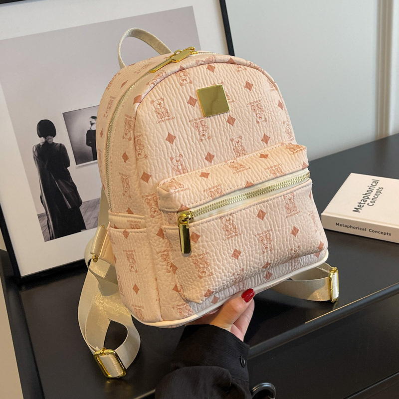 Simple and stylish backpack with large capacity for women, 2023 new Spring/Summer Korean style retro niche backpack, popular backpack Specification drawing