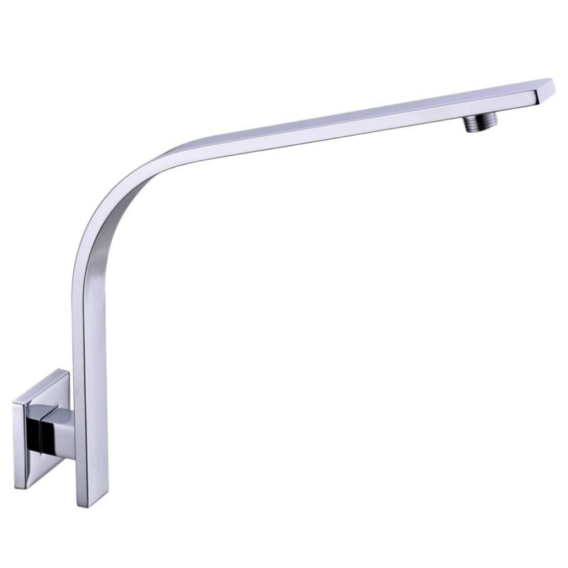 Cross-border 12-inch square concealed showerhead arm wall-mounted 30CM top water spray rod extended extension pipe for export Item Picture