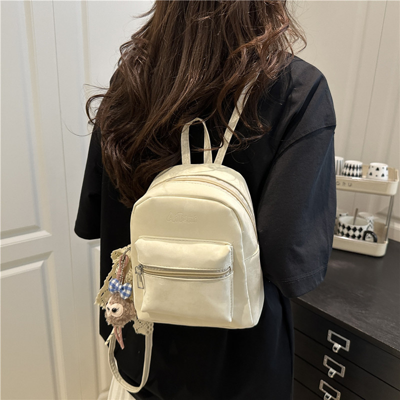 New mini backpack for college students in summer 2025, versatile for commuting and going out, crossbody bag, handbag Specification drawing