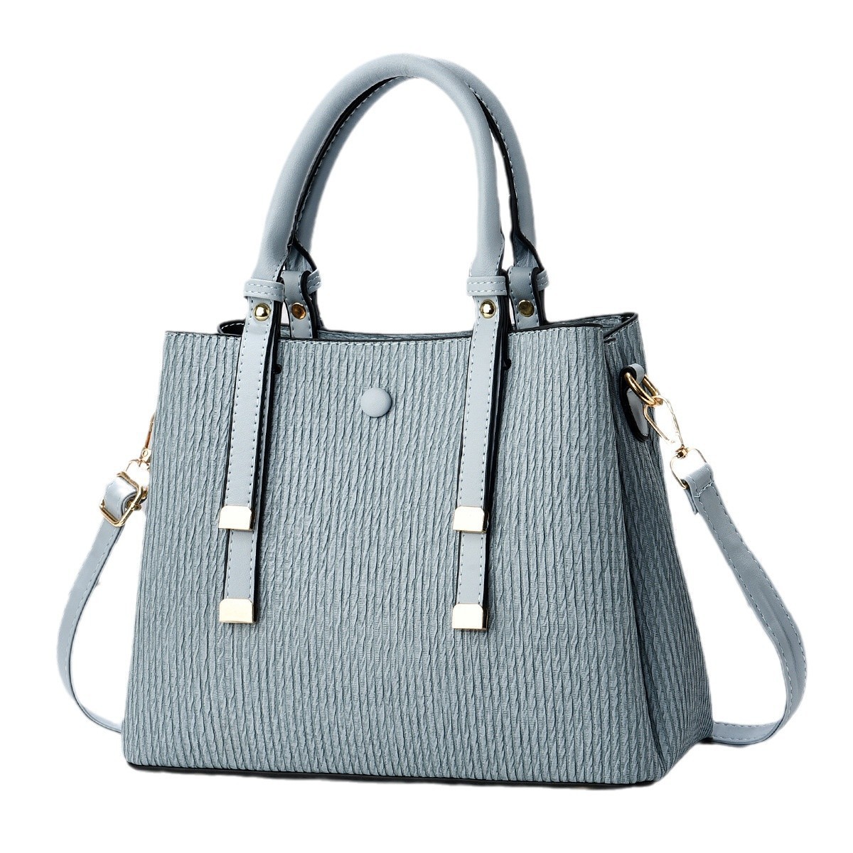 New bamboo woven women's handbag macaron cross-border single-shoulder bag, large capacity woven, trendy and simple bag Item Picture