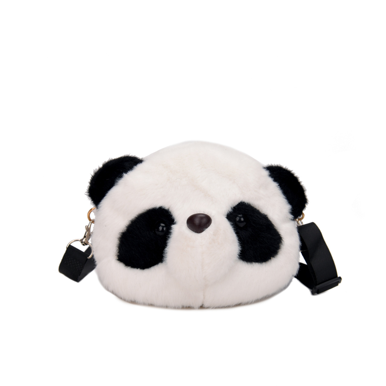 Cute crossbody bags for children's birthdays, girls' single-shoulder bags, claw machine gifts, panda bags, cross-border plush bear wholesale Item Picture