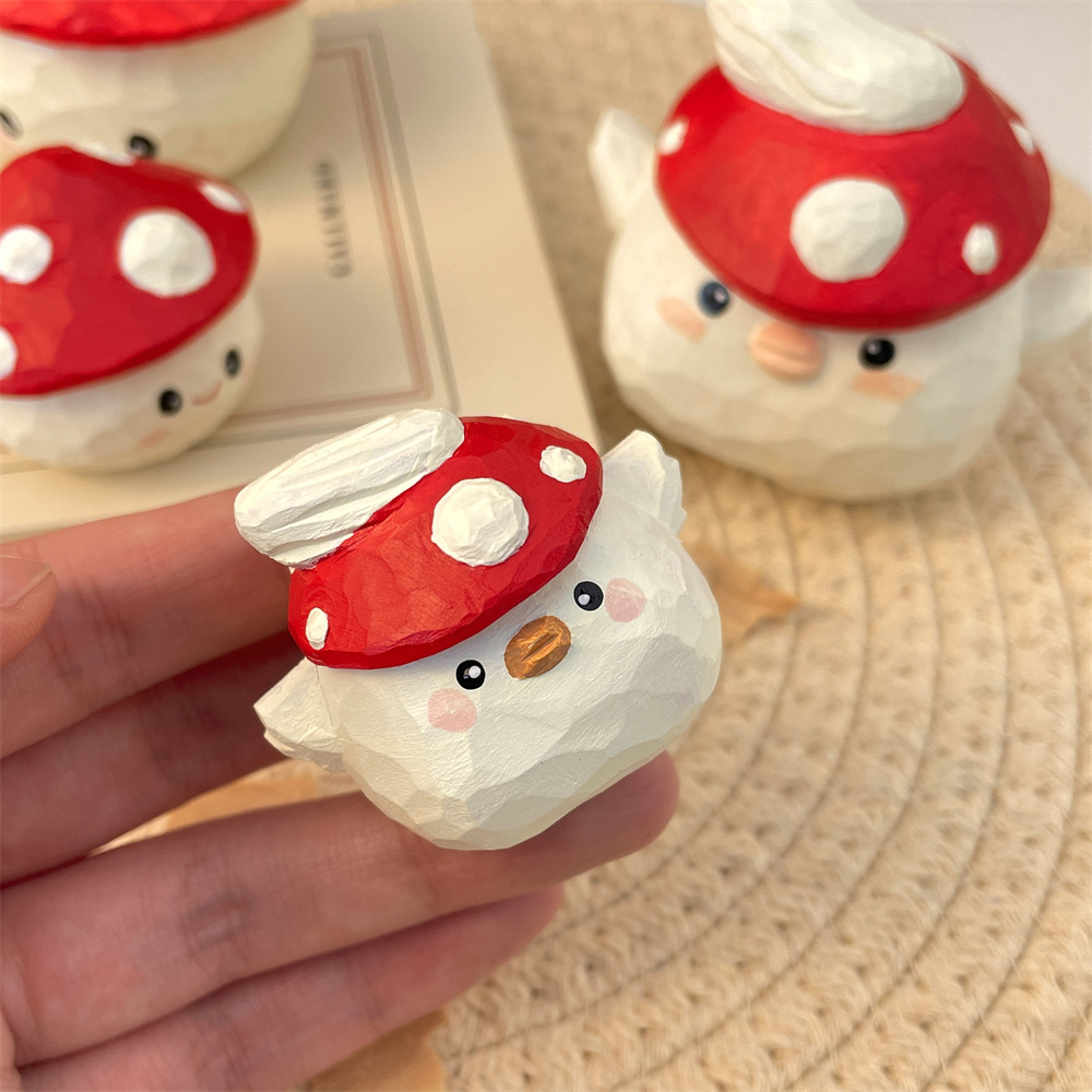 MXX49201 Mushroom Hat Tuan Tuan Office Desk Decoration Car Pendant, key chain Gift for couples and friends Specification drawing