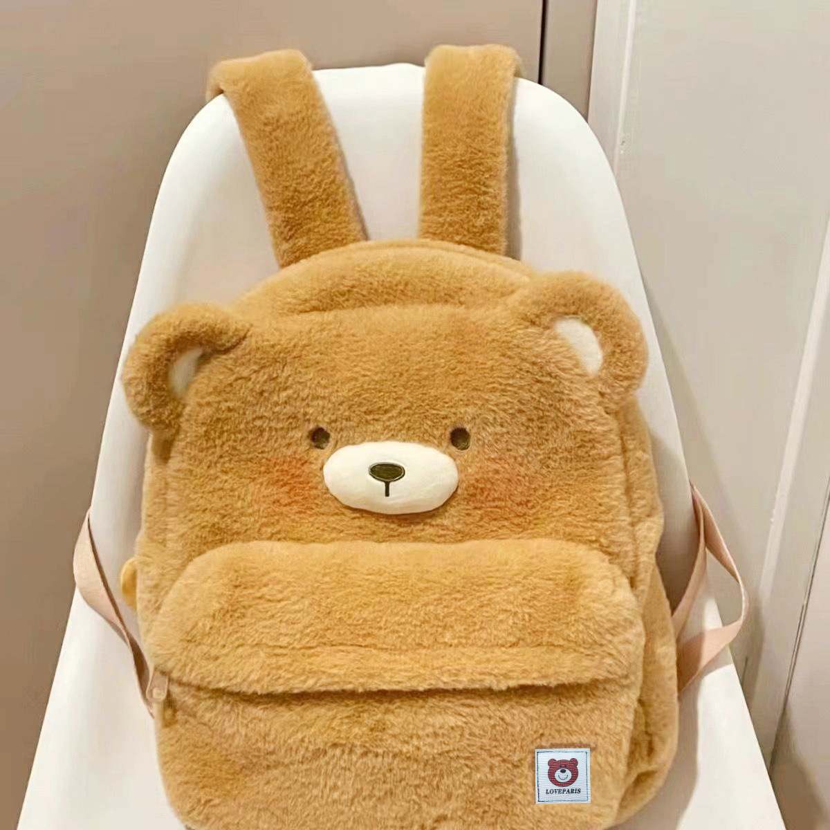 2023 New Super Cute Bear backpack, adorable cartoon, large-capacity student schoolbag, factory direct sale, girlish heart full figure