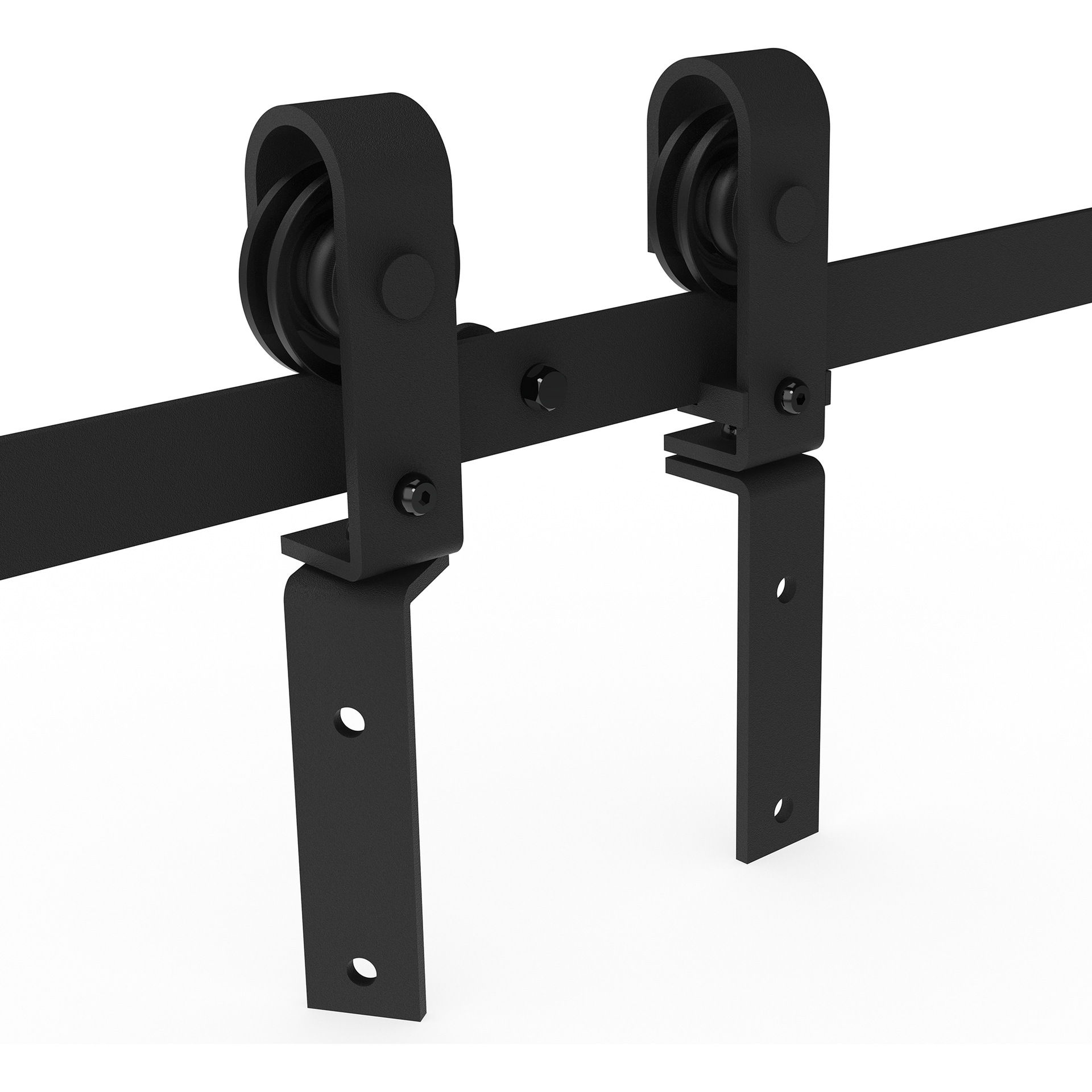 Barn door, folding door, sliding door, track, slide rail, hardware guide rail, door slide accessories, complete set of barn door hanging rail Item Picture