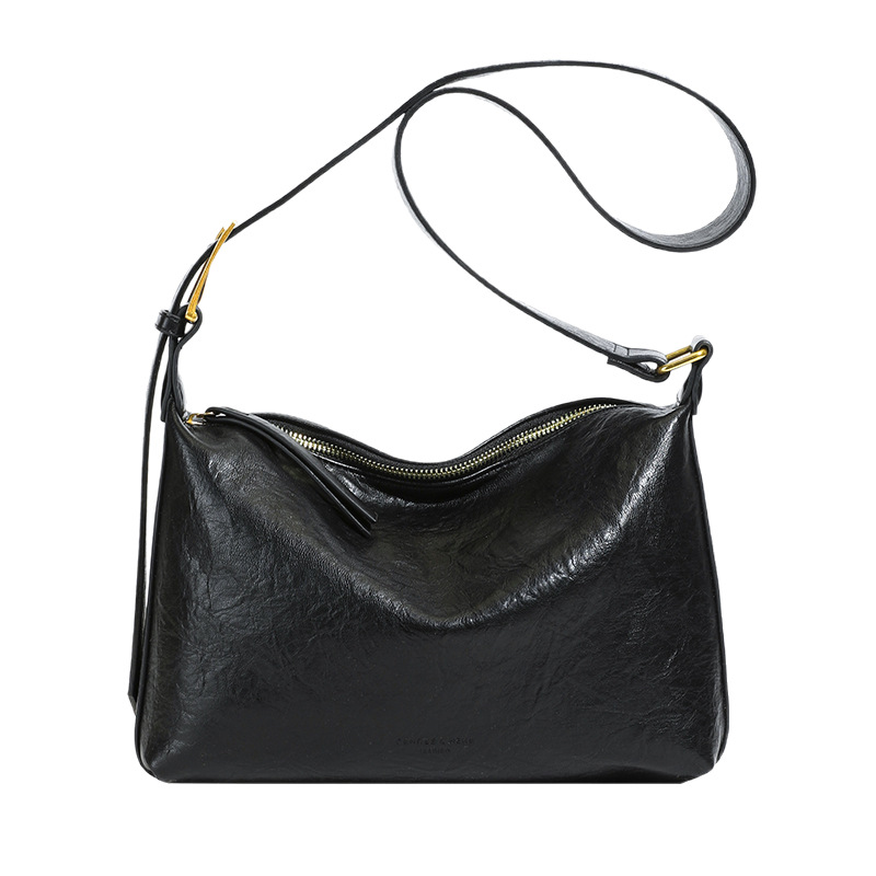 Cross-border popular Korean-style commuter pillow bag for women 2025 new versatile large-capacity solid color simple single-shoulder crossbody bag Item Picture