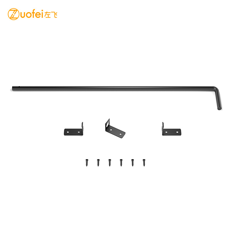 Heavy-duty fence latch, fence latch, long door bolt, ground latch, guardrail latch, wooden door, stainless steel full figure