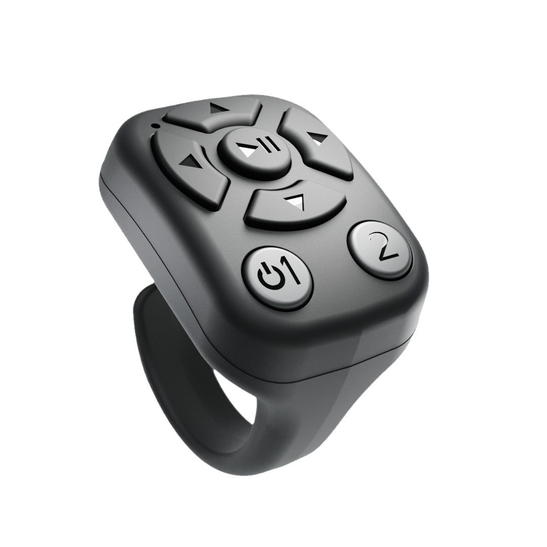 Remote control, Bluetooth, Douyin, short video, Kuaishou, photo taking, e-book, selfie, like, page turning, ring, like device Specification drawing