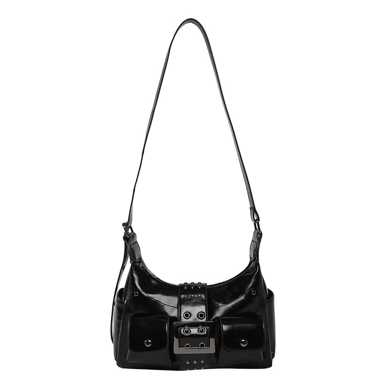 Cross-border sweet and cool hot girl niche design rivet underarm bag for women 2025 new high-end commuting single-shoulder bag trend Item Picture