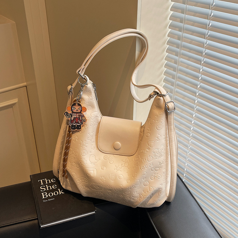 Retro commuting large-capacity bag for women 2025, new niche design, single-shoulder crossbody bag, lightweight backpack trend full figure