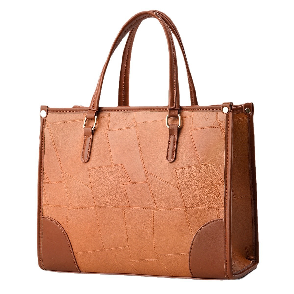 A large capacity women's 2025 new casual and versatile single-shoulder bag, a college student's class bag, and a commuter tote bag Item Picture