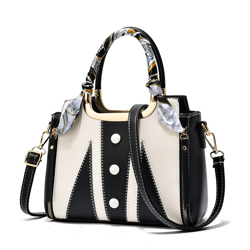 A 2022 new style of simple, fashionable and elegant multi-color women's bag for wholesale trade, a versatile silk scarf women's bag Item Picture