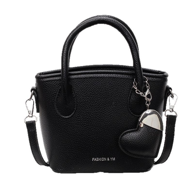 A high-end and stylish hand-held bucket bag with lychee pattern for women, a new 2025 trendy and versatile crossbody bag, a super popular single-shoulder bag Item Picture