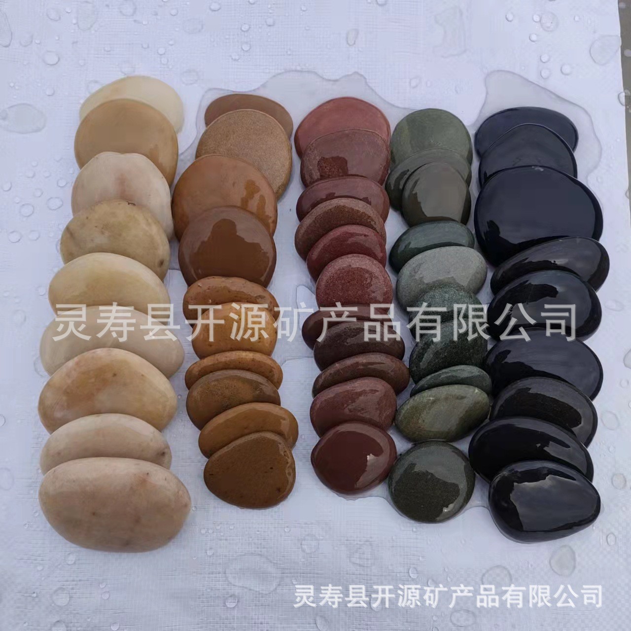 Colorful painted stone slabs, hand-painted raw stones, decorative pebble slabs, DIY creative painted stones Application Scenario