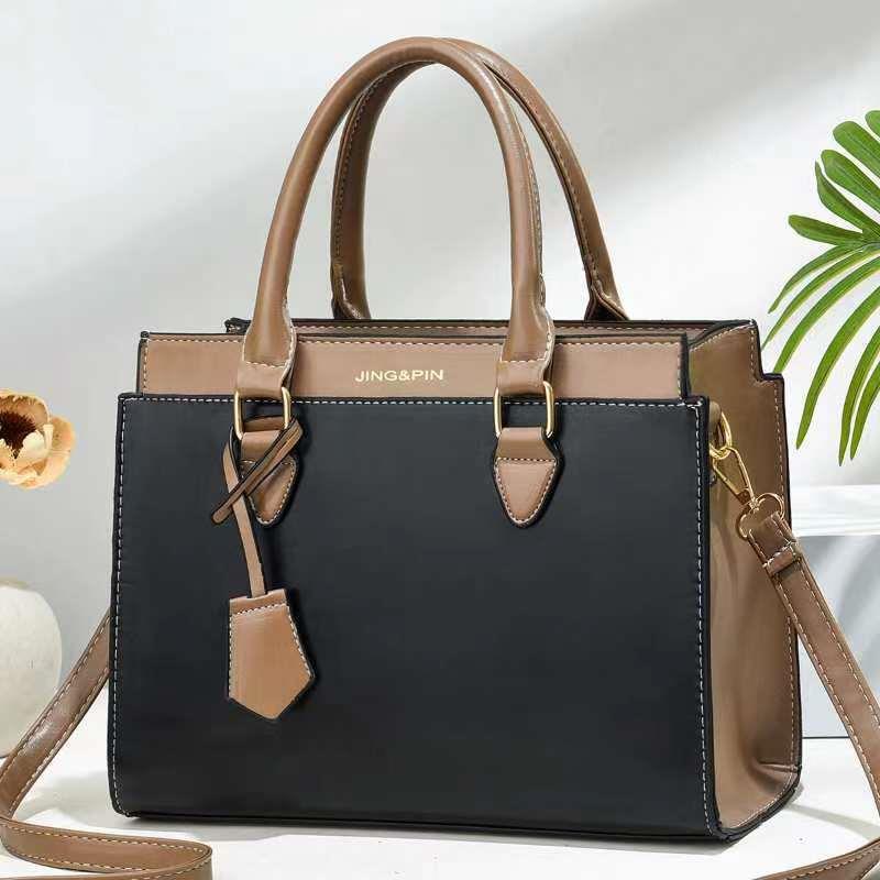 Cross-border women's bag 2022 New Korean version single-shoulder hand-carry crossbody fashionable color-blocking handbag for women's bag export consignment full figure