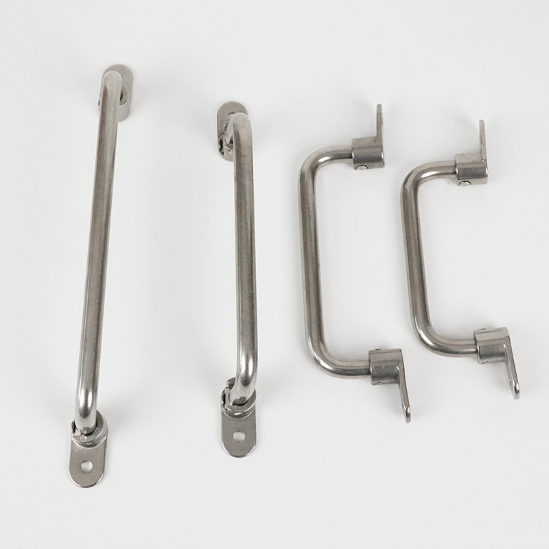 304 stainless steel handle with chrome plating, rotatable handle manufacturer, distribution box, electrical cabinet, machine cabinet, industrial folding handle details Picture