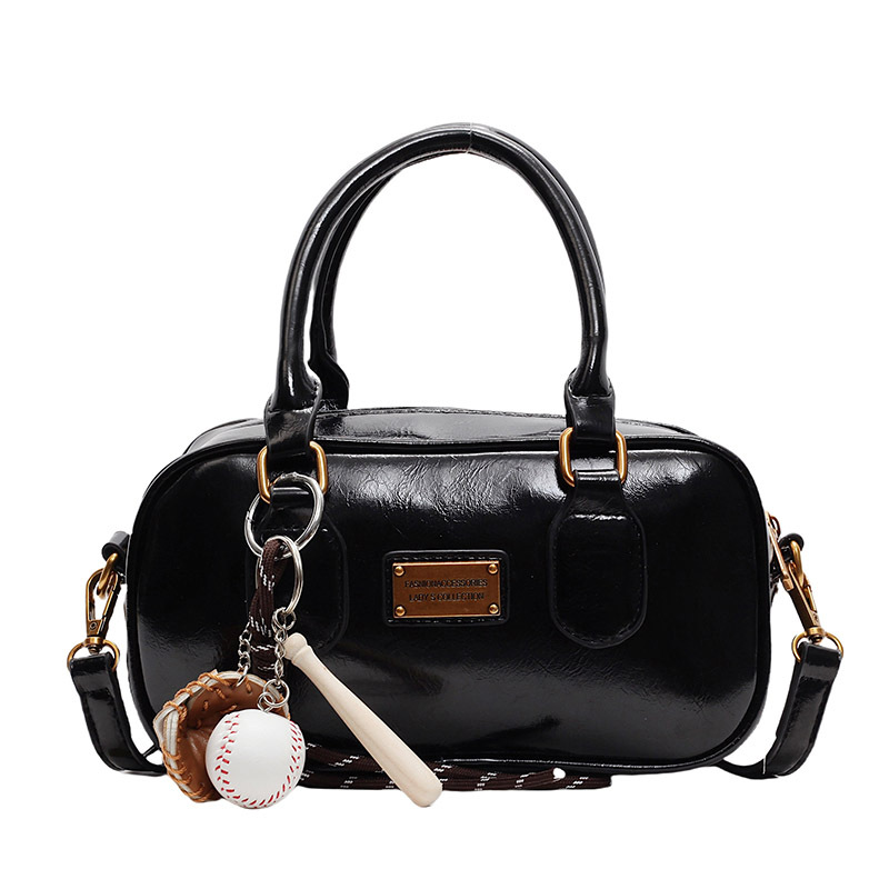 Retro bowling handbag for women, 2024 new style, trendy and high-end single-shoulder bag, fashionable commuting crossbody bag Item Picture
