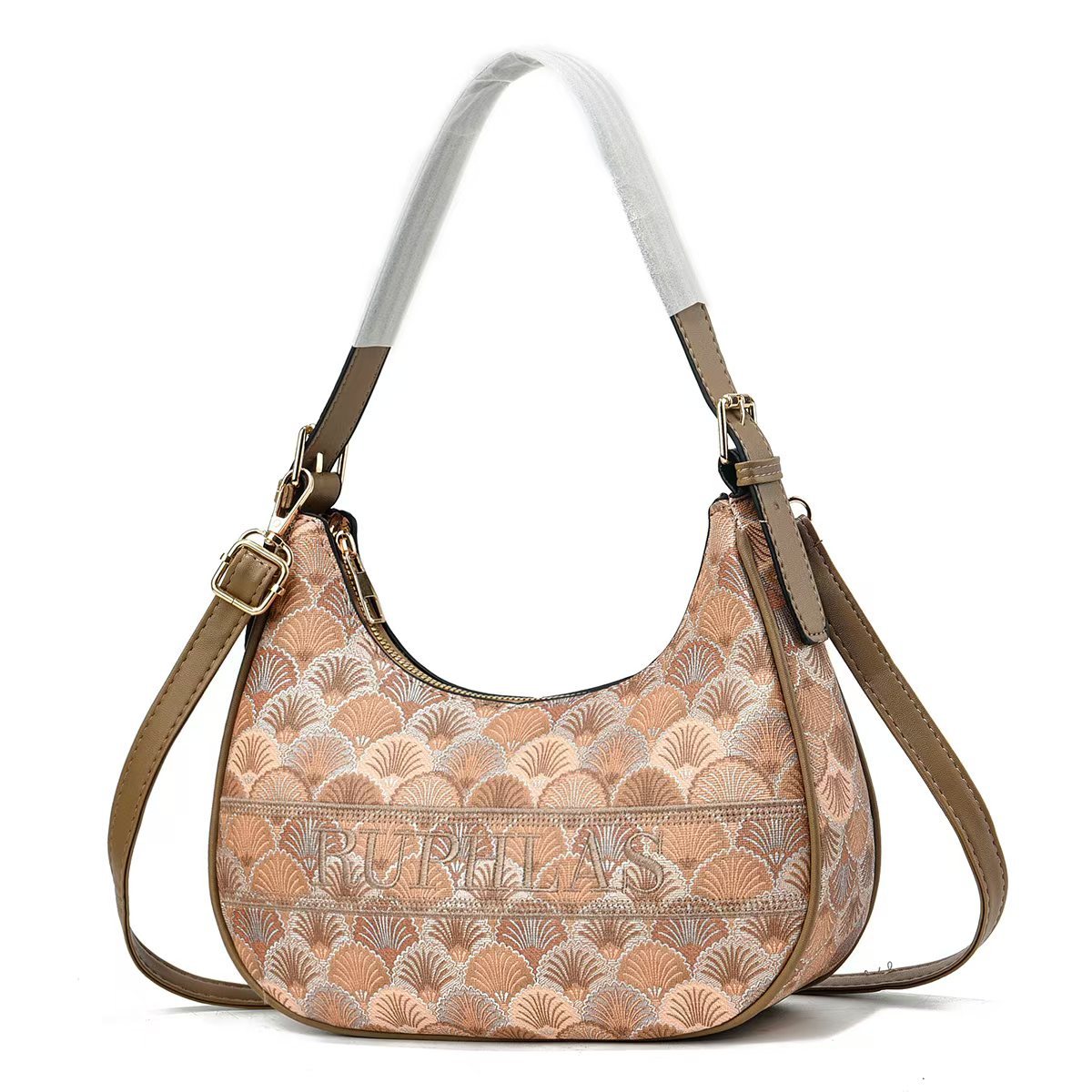 The 2025 new style of the women's bag at the counter, featuring a light luxury and high-end embroidered tote bag, is a traditional Chinese style women's handbag and a gift bag details Picture