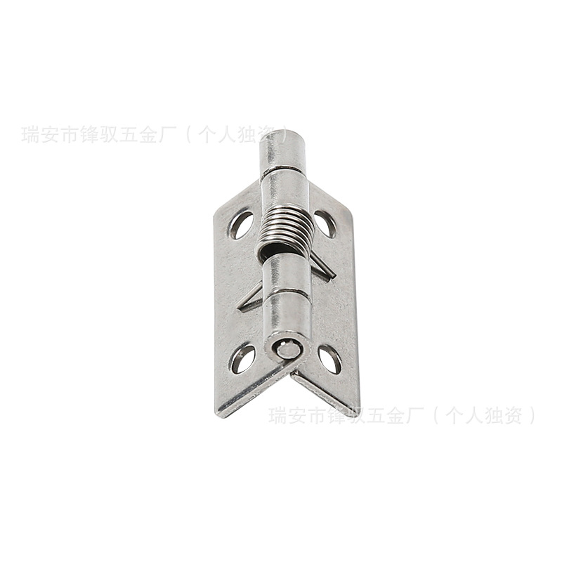Wholesale 304 stainless steel spring hinges, industrial hardware equipment, automatic return elastic folding hinges from the manufacturer Item Picture