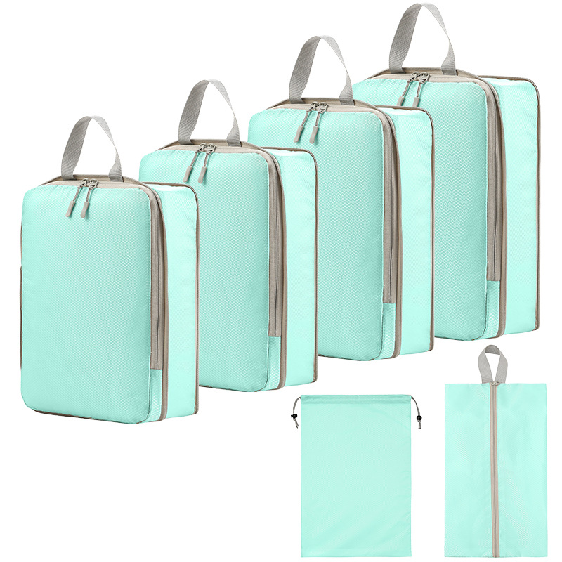 A six-piece set of multi-functional travel storage bags, compressible clothing sorting bags, portable luggage organizing and storage bags details Picture