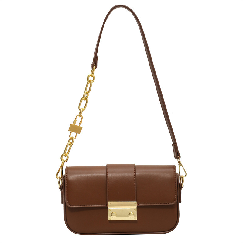 Korean-style fashionable and elegant small square bag, underarm bag, 2023 autumn/winter new versatile women's single-shoulder bag, crossbody bag Item Picture