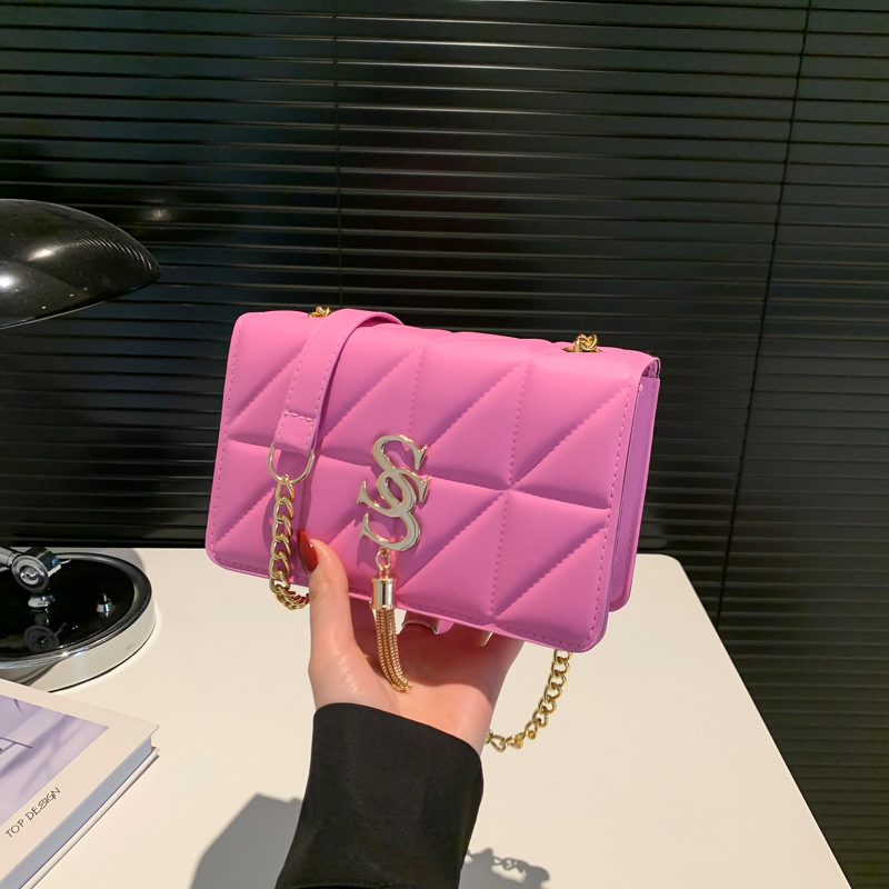 The new women's 2024 high-end fringed crossbody bag for autumn and winter is a stylish single-shoulder chain bag for commuting full figure