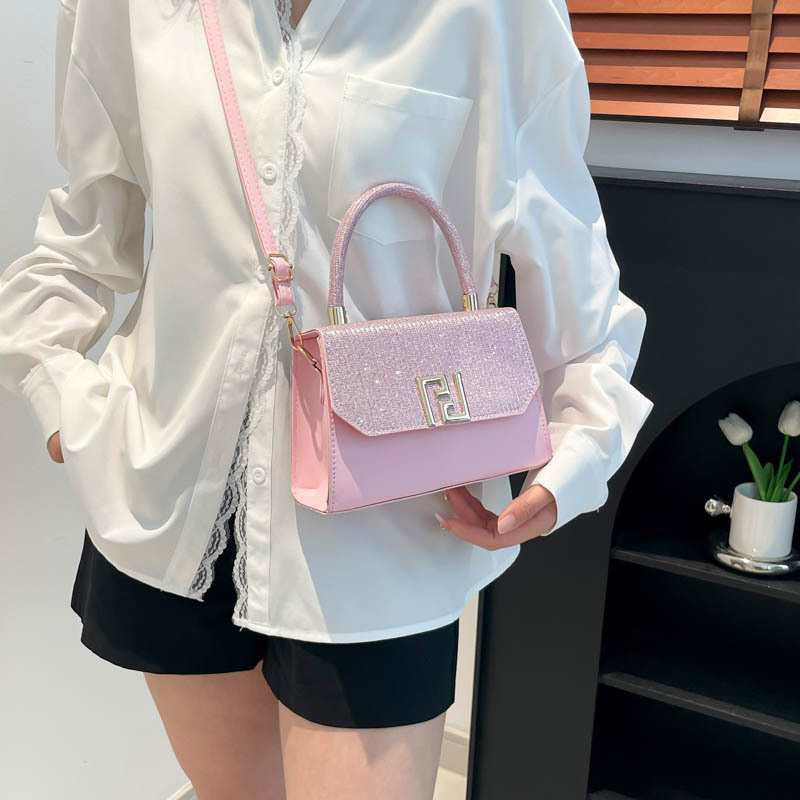 Cross-border fashion handbag for women 2025 New trendy color-blocking small square bag, versatile, stylish and high-quality crossbody bag details Picture