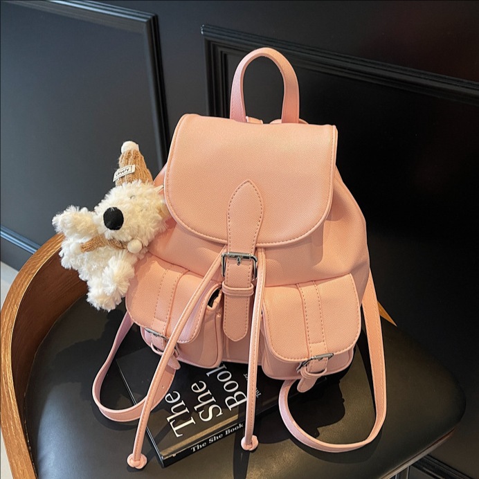 High-end, fashionable and stylish, light luxury, large-capacity small backpack for women, 2025 new style, casual, versatile and simple backpack full figure