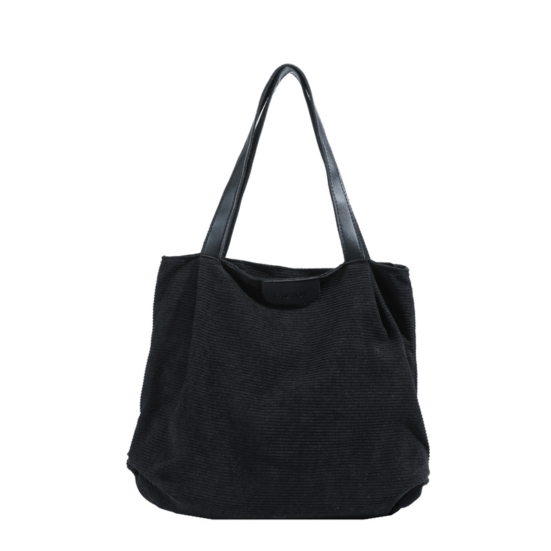 Korean style handbag, casual commuting single-shoulder bag, women's large bag, Instagram new fashionable women's crossbody canvas tote bag Item Picture