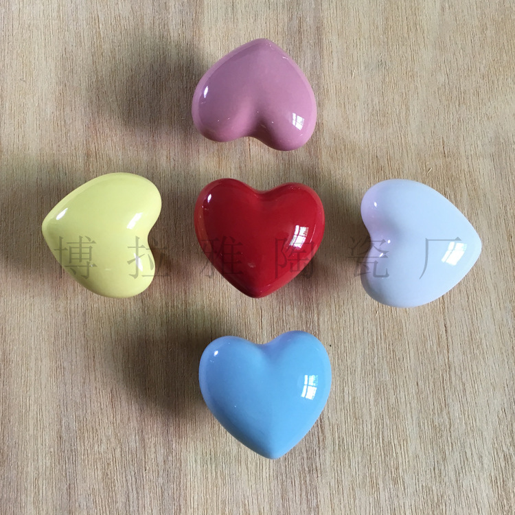 In-stock ceramic handles for children's wardrobes, sticky handrails, simple cabinet door handles, cross-border cartoon drawer hooks Specification drawing