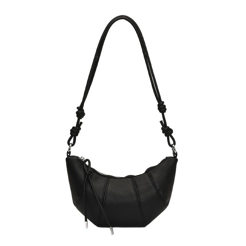 Cross-border fashion lychee-patterned dumpling bag for women 2025 Spring/Summer New Korean style trendy, simple and casual single-shoulder crossbody bag Item Picture
