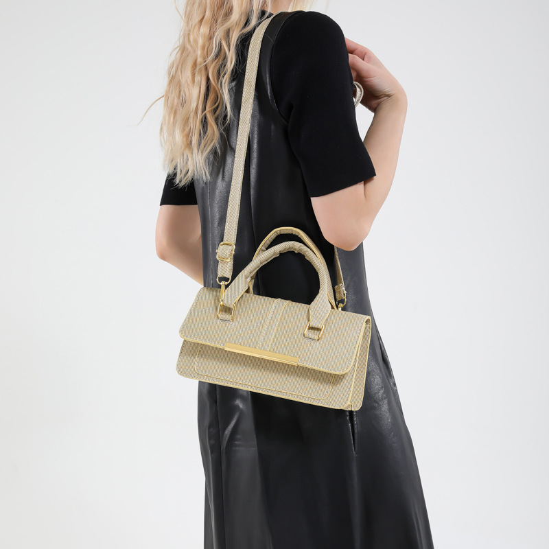 French simple, stylish and high-end texture women's bag, new trendy handbag for Spring/Summer 2025, single-shoulder crossbody bag details Picture