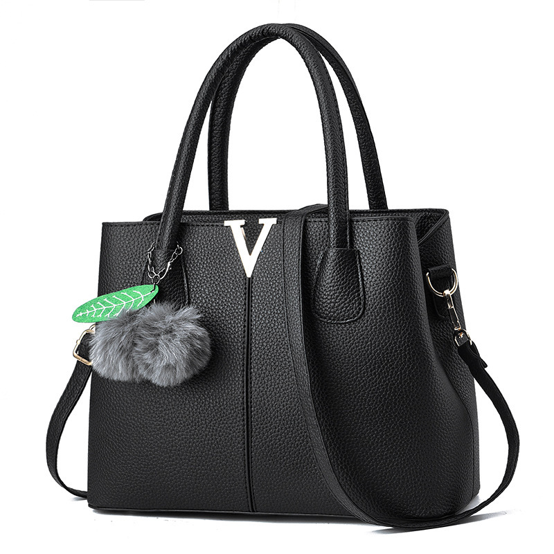 Cross-border foreign trade women's bag 2022 Autumn/Winter New lychee pattern handbag, large-capacity women's single-shoulder bag for middle-aged mothers full figure