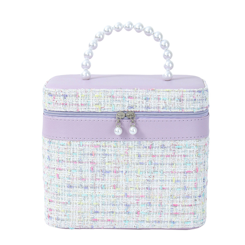 Portable makeup bag, large-capacity travel makeup box, multi-functional use, hand-held sewing box for storage, wholesale souvenirs Item Picture