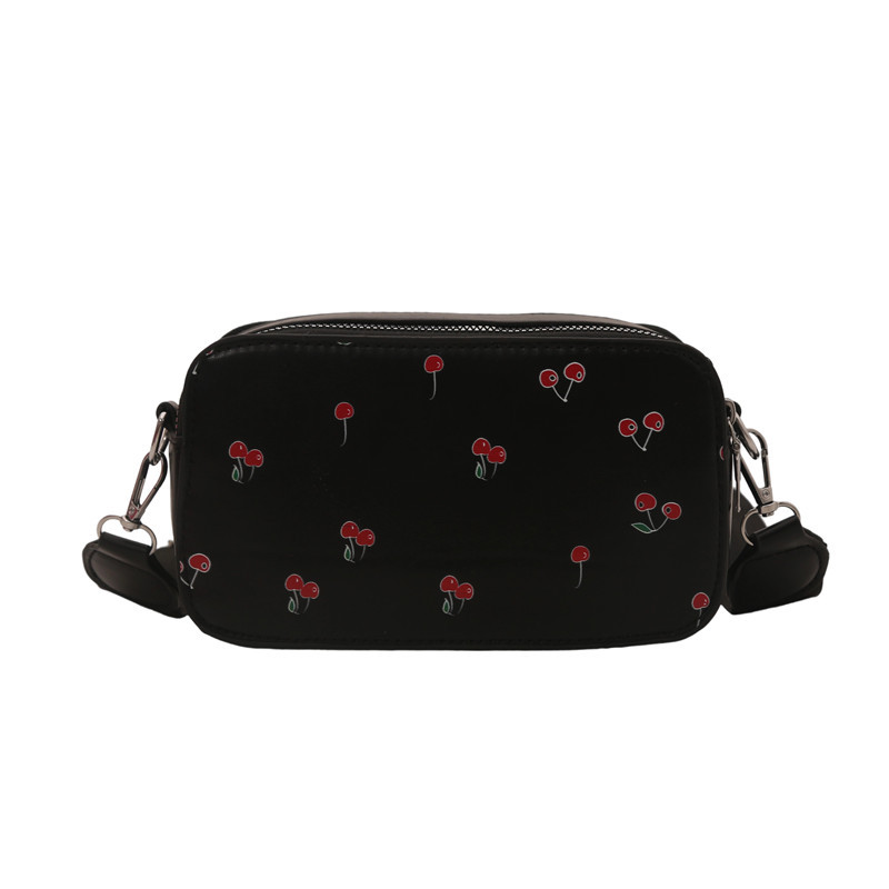 Cute printed casual 2025 Summer new style Korean-style retro texture single-shoulder crossbody hand-carry small square bag for women Item Picture