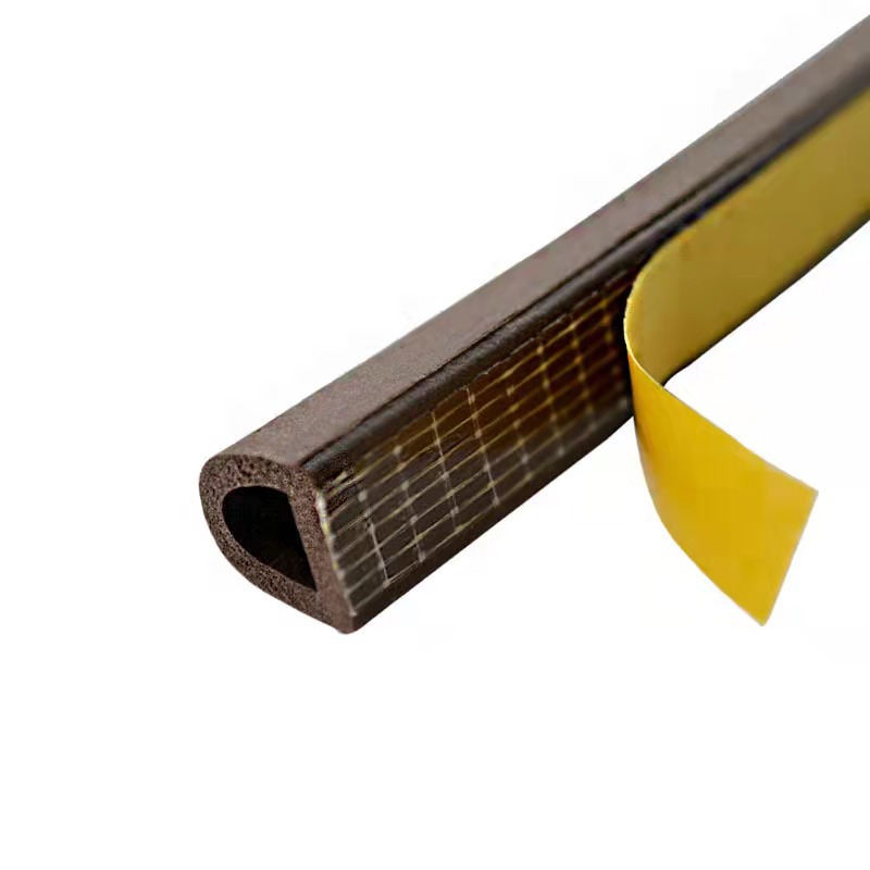 【 6-meter package 】EPDI door and window sealing strips, window and door gap and bottom self-adhesive strips, EPDM foamed rubber strips Application Scenario