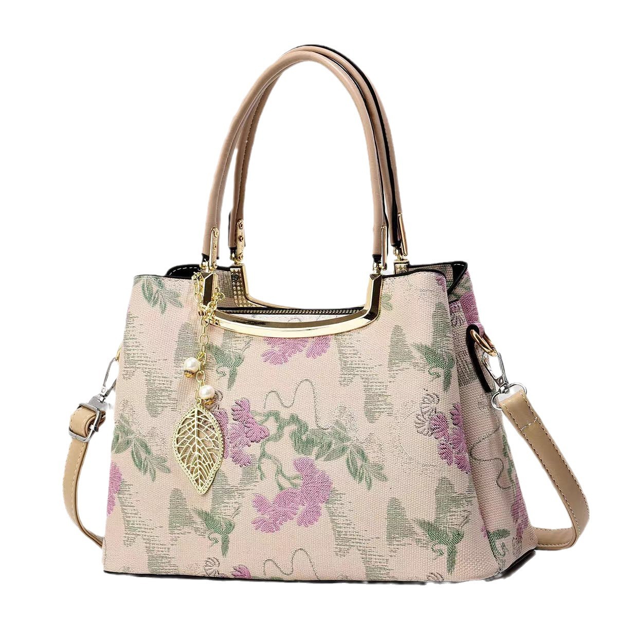 Embroidered new Chinese-style large-capacity handbag for women and mothers, elegant and high-end crossbody bag for women Item Picture