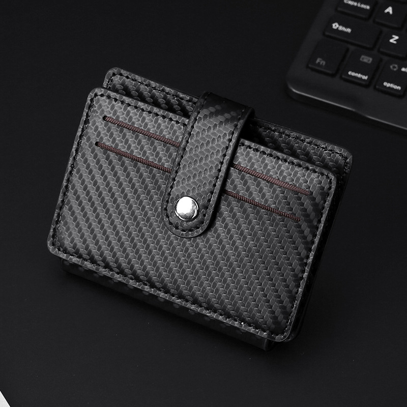 New best-selling men's business card case, multi-slot ultra-thin card wallet, coin purse, fashionable card bag details Picture