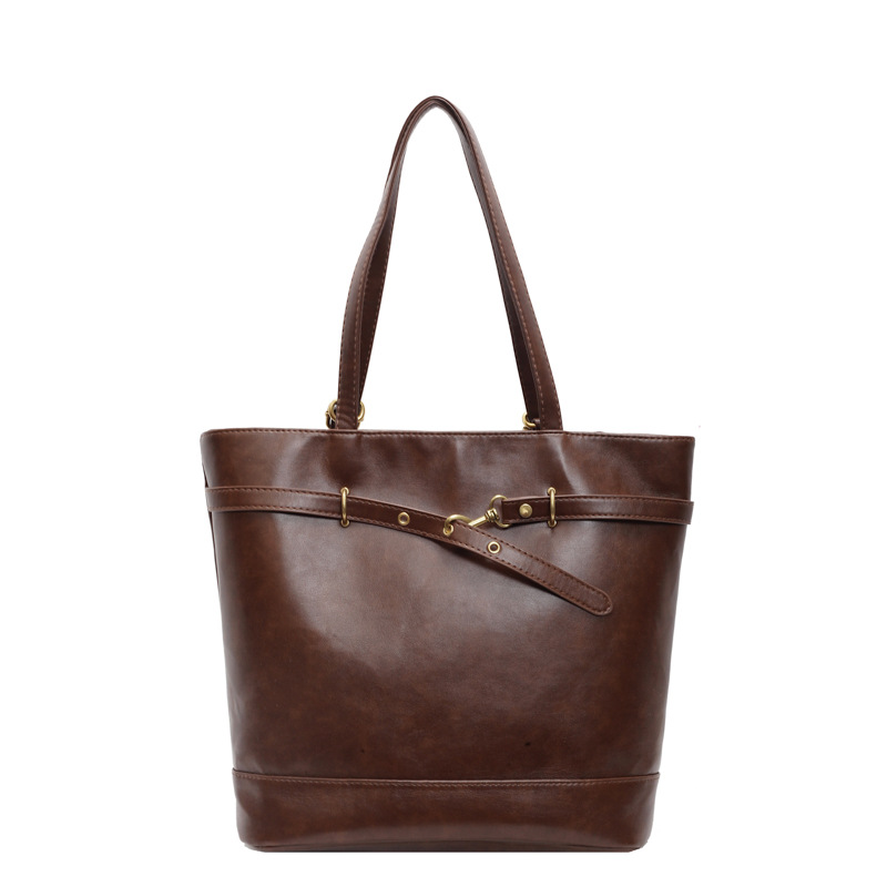 Retro backpack for women, 2024 new trendy and fashionable Korean-style niche tote bag, versatile and large-capacity single-shoulder bag Item Picture