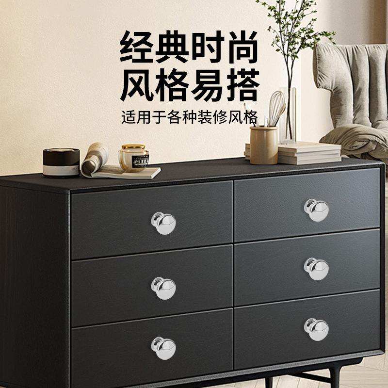 Cross-border zinc alloy gold drawer handles, thickened window handles, bedside table handles, cabinet door handles, hardware accessories Specification drawing