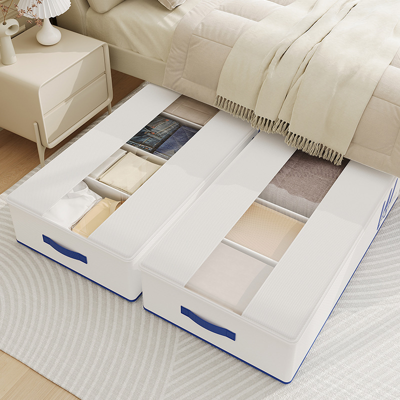Runhui Dust-free moisture-proof under-bed storage box, waterproof and mold-proof storage box, multi-functional covered compartments storage box details Picture