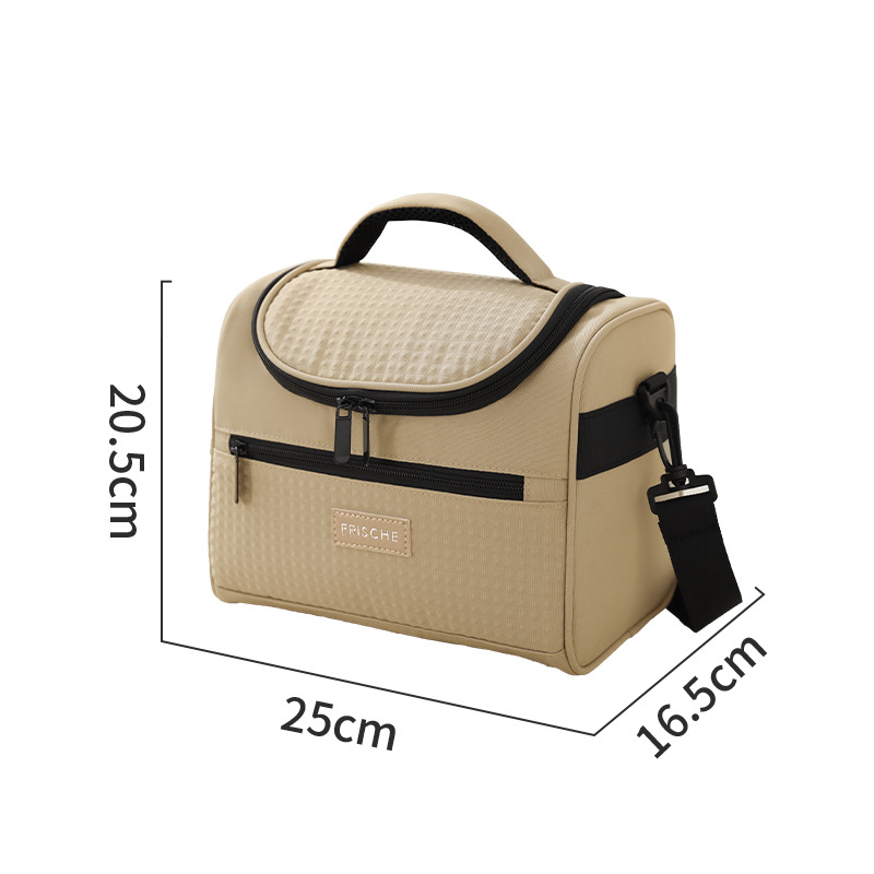 New Imperial Diet curved lid single-shoulder ice pack, work lunch box pack, student insulated meal pack, outdoor fresh-keeping picnic pack Item Picture