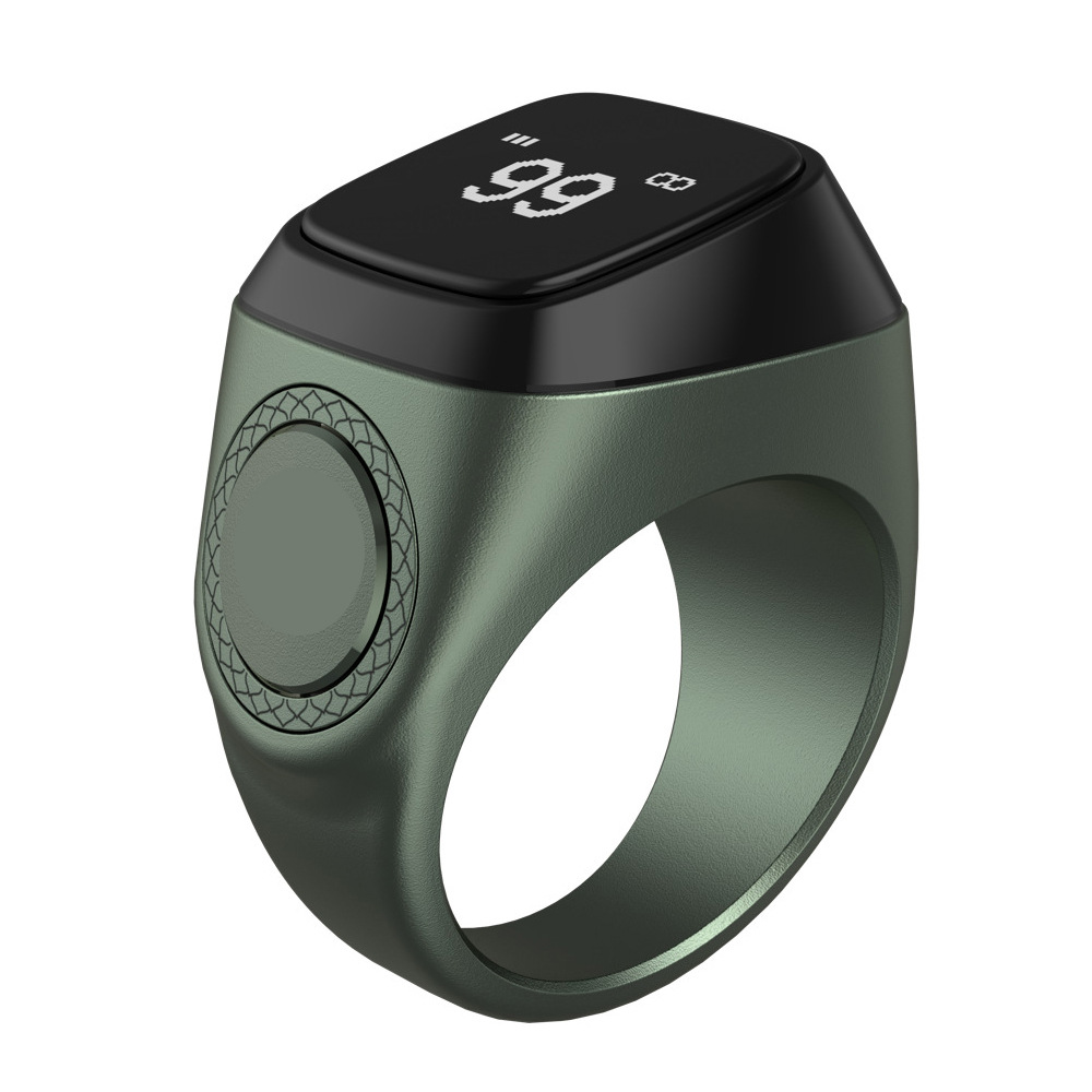 The waterproof manufacturer of the upgraded charging case version of the smart Bluetooth push-button electronic multi-functional finger counter M02Pro Specification drawing